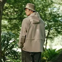 Chaqueta Semir para hombre, prendas de vestir exteriores, chaqueta holgada con capucha de tres pruebas para exteriores, mangas con hombros caídos y bolsillos grandes, otoño 2024 - buy online