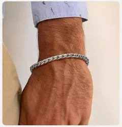 Vnox Punk hombres pulseras de cadena de eslabones de serpiente, pulsera de cadena brillante de acero inoxidable trenzado de Color negro plateado, joyería de uso cómodo - tienda en línea