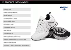 BONA, nuevo estilo novedoso, zapatos para correr para mujer, zapatos deportivos con cordones, zapatos deportivos para correr al aire libre, zapatos atléticos para caminar, zapatillas cómodas para mujer - online store