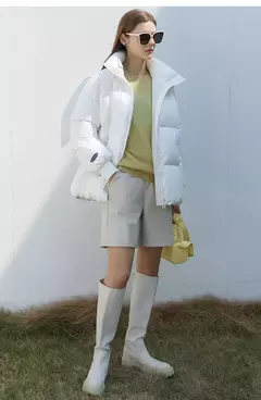 AMII minimalista 2024 nueva chaqueta de plumas para mujer abrigo de pan sólido corto mujer calidad moda suelta prendas de vestir exteriores de invierno 12344023 - buy online