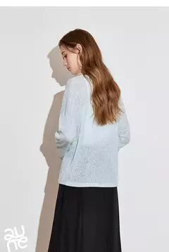TOYOUTH-Camiseta de manga larga para mujer, Tops de punto con cuello redondo y manga larga romántica transparente, primavera 2025, 2025 - tienda en línea