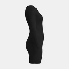 Imagen de Mia Muse Vestidos de otoño invierno para mujer, minivestidos ajustados de manga larga con cuello barco
