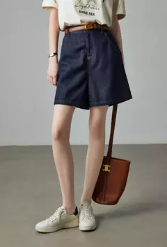 TOYOUTH-pantalones vaqueros de cintura alta para mujer, ropa de calle alta con bolsillo, rectos, novedad de verano, 2024 - comprar en línea