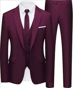 Traje elegante para hombre, boda, 3 piezas, 2 conjuntos, Blazers, chaquetas completas, chaleco, pantalones, moda Formal, abrigos de lujo, traje clásico 2025