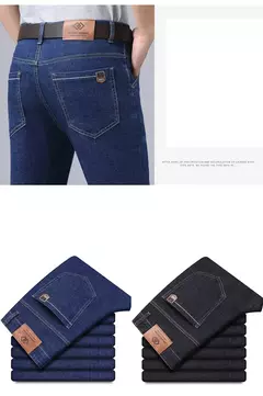 Pantalones clásicos de negocios para hombre, Pantalón de algodón suave y cómodo, informal, elástico, ligero, de lujo, 2024 - online store