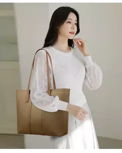 Bolsos de mujer de 3 capas de marca genuina, bolsos grandes de cuero suave de alta calidad de diseñador, bolso de hombro para mujer 2024, bolso de mensajero 2024 - comprar en línea