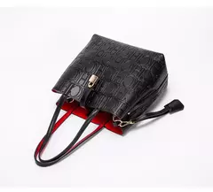 CH, bolso de hombro de alta calidad a la moda para mujer, bolso de mano con diseño de estampado de letras de Color puro para personas mayores, bolso de mano con temperamento de gran capacidad