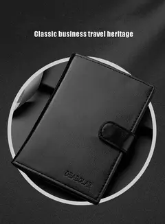 Billetera corta para hombre, monedero informal con cremallera, monedero pequeño para pasaporte en internet