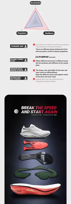 361 grados NEW Flame 3,0 hombres zapatillas para correr maratón placa de carbono carreras transpirable amortiguación antideslizante zapatillas de deporte hombre 672412207 - buy online
