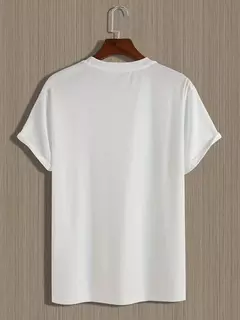 Camiseta de manga corta con cuello redondo y estampado de bandera americana para hombre, 100% algodón, talla grande, informal, de verano - Eleganzie