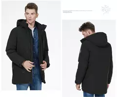Image of ICEbear-parka a prueba de viento para hombre, Abrigo acolchado grueso, cálido, invierno, MWD3239I, novedad de 2023