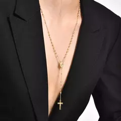 Collar en Y con Dijes de Mariposa y Corazón – Elegancia y Romance