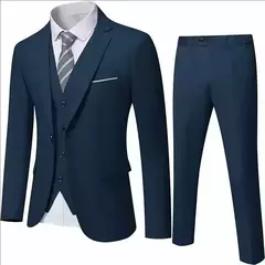 Traje elegante para hombre para boda, 3 piezas, 2 conjuntos, Blazers, chaquetas completas, chaleco, pantalones, abrigos de lujo a la moda, traje clásico Formal 2025 en internet
