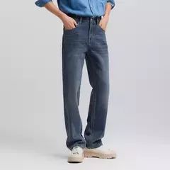 Semir Jeans hombres 2025 primavera nuevos pantalones largos Vintage pantalones rectos sueltos Simple relajado on internet