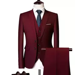Trajes de hombre para negocios, boda, Blazers elegantes, 2 piezas, 3 conjuntos, Ternos formales completos, ropa de matrimonio, pantalones, chaquetas, disfraz de lujo - comprar en línea