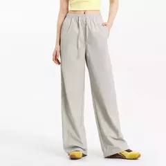 Semir pantalones casuales para mujer que absorben la humedad ajuste relajado pierna ancha 2025 nuevo verano sensación fresca protección solar pantalones largos en internet