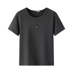Semir-Camiseta de manga corta para mujer, Jersey recortado ajustado adelgazante, novedad de verano 2021, jersey bordado, bonito para todos los días y elegante en internet