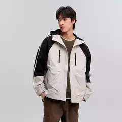 Chaqueta Semir para hombre, primavera 20224, nueva moda de retazos, prendas de vestir exteriores de tres pruebas, Top holgado con capucha en internet