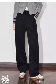 TOYOUTH pantalones de chándal informales de lana para mujer 2024 Otoño e Invierno nueva cintura elástica Ankela pantalones largos de plátano cálidos gruesos rojos - comprar en línea