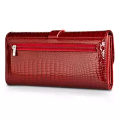 Bolsos de mano de cuero genuino para mujer a la moda Carteras de diseño de lujo Monederos largos brillantes 2022 Bolso de mano elegante para mujer - tienda en línea