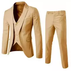 Trajes para boda para hombre, conjunto elegante de 3 piezas, 2 chaquetas, chaleco, pantalones, Blazers de lujo, traje Formal, moda clásica, traje completo 2025 - online store