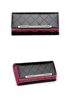 Carteras de diseñador de lujo para mujer, tarjetero RFID, monederos para mujer, cartera larga de cuero genuino, bolso plegable para mujer