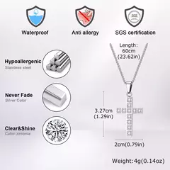 Vnox Collares con colgante de cruz de fe para hombres y mujeres, cruz decorativa para espejo trasero de coche, Collar de collares cristianos de oración - tienda en línea