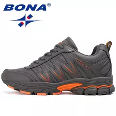Image of BONA, nuevo estilo novedoso, zapatos para correr para mujer, zapatos deportivos con cordones, zapatos deportivos para correr al aire libre, zapatos atléticos para caminar, zapatillas cómodas para mujer