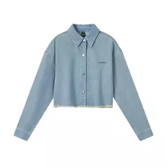 Semir-Camisa vaquera para mujer, Top corto de manga larga, holgado, versátil, 2024 - comprar en línea