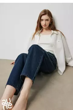 TOYOUTH-pantalones vaqueros para mujer, Vaqueros elásticos de cintura alta hasta el tobillo, bombachos, Otoño, 2024 - Eleganzie