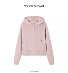 Semir abrigo mujer manga corta raglán Petite moda 2024 nueva chaqueta con capucha ajustada de lana de invierno Casual - Eleganzie