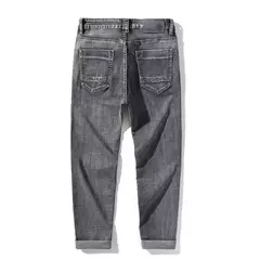Image of Sulee-pantalones vaqueros clásicos para hombre, Jeans azules, elásticos avanzados, rectos, de algodón, talla grande, 2024