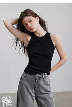 TOYOUTH mujeres camisetas sin mangas 2025 primavera nueva sin mangas Color sólido ropa interior deportiva chaleco Tops on internet