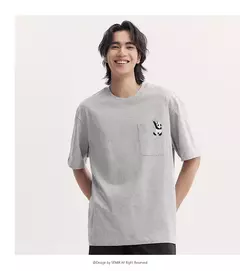 Semir-Camiseta de manga corta para hombre, Top bordado de Panda, holgado e informal, novedad de verano, 2024 on internet