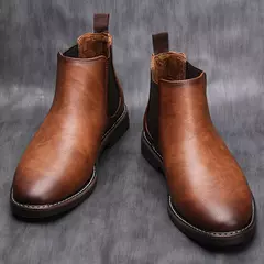 40 ~ 46 Botas Chelsea para hombre Botas de hombre de moda cómodas retro de marca - comprar en línea