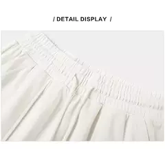 Semir-pantalones cortos deportivos de punto para mujer, Pantalón de pijama informal, holgado, a la moda, para verano en internet