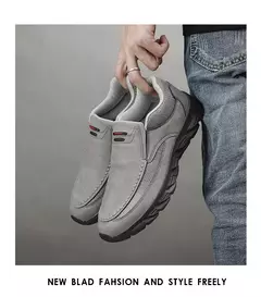 Zapatos informales de cuero para hombre, mocasines transpirables, zapatillas de deporte para hombre, calzado plano de cuero cómodo, zapatillas de deporte para hombre 2024
