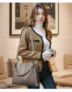 Bolsos de mano con asa superior para mujer, bolso de piel sintética de alta calidad, bolso de hombro tipo bandolera para mujer, bolso informal mediano KAIDIFEINIROO 2025 - tienda en línea