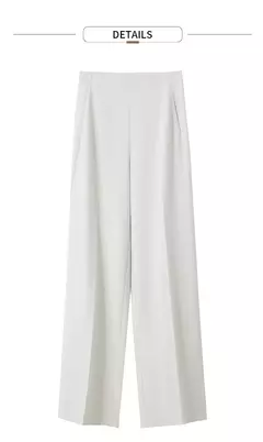 Amii Minimalism 2024, novedad de verano, pantalones de pierna ancha para mujer, pantalones casuales básicos rectos, pantalones lisos de longitud completa para mujer 12412006 - tienda en línea