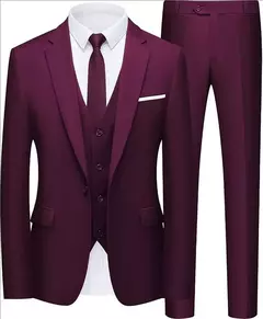 Traje elegante para hombre para boda, 3 piezas, 2 conjuntos, Blazers, chaquetas completas, chaleco, pantalones, abrigos de lujo a la moda, traje clásico Formal 2025 en internet