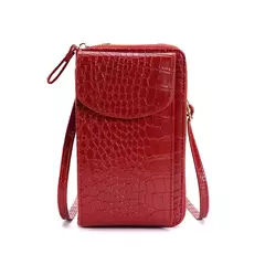 Bolso de mujer, bolsos de hombro, bolsos de mujer, cartera, tarjetero, bolso de mensajero, monedero con patrón de cocodrilo, bolso para teléfono móvil - comprar en línea