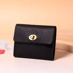 Nueva cartera ins bolso de cambio retro, bolso de tarjeta exquisito y pequeño, bolso de certificado de licencia de conducir de cuero suave - Eleganzie