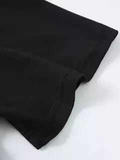 Camiseta de manga corta con cuello redondo y estampado de letras 100% algodón de talla grande informal de verano para hombre - online store