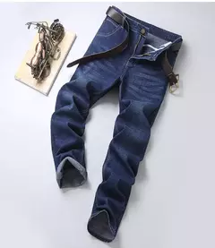Pantalones vaqueros elásticos de Ajuste Recto para hombre, pantalones vaqueros suaves de color negro, 2023 - Eleganzie