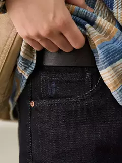 SIMWOOD 2025 primavera nuevo suelto Relax 14,2 oz tela Jeans hombres de talla grande pantalones vaqueros cálidos on internet