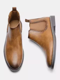 40 ~ 46 Botas Chelsea para hombre Botas de hombre de moda cómodas retro de marca - tienda en línea