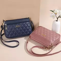 Bolsos de mensajero bordados, bolsos de cuero para mujer, bolsos para mujer, bolso principal de mano con bola de pelo para mujer en internet