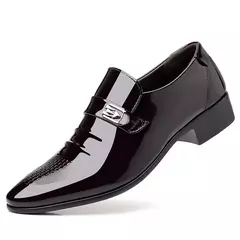 Nuevos zapatos de cuero para hombre, zapatos informales de negocios, zapatos de trabajo de oficina, mocasines Oxford con punta estrecha para fiesta y boda - comprar en línea