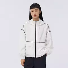 Semir-chaqueta con capucha para mujer, abrigo de gran tamaño, texturizado, Color contrastado, novedad de primavera 2023 - Eleganzie