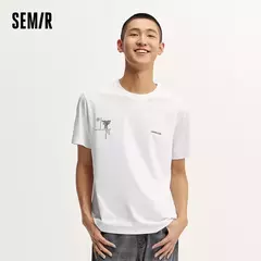 Semir-Camiseta de manga corta para hombre, camisa con estampado elegante, fresca y antibacteriana, nueva colección de verano, 2024 - online store